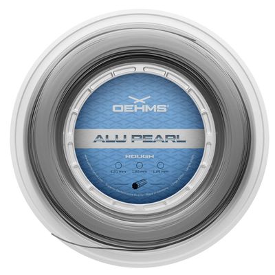 OEHMS Alu Pearl Rough | Grooved Co-Polyester Tennis String | Spin & Control |  1.21 mm (17Lg) | 200 m Reel (660 ft)