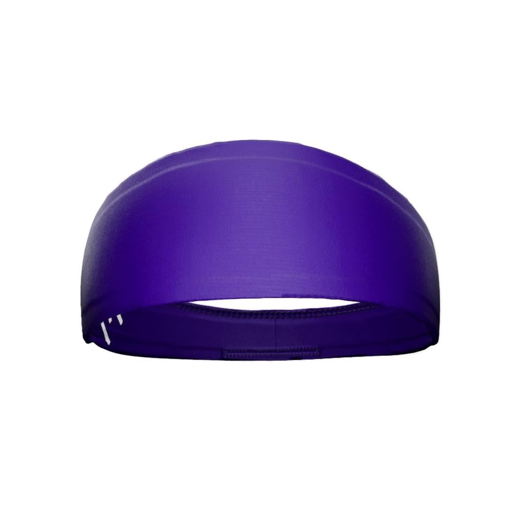 Elite Athletic Gear Unisex Headband/Sweatband. Multiple Designs! Sports, Fitness, Working Out, Yoga. (Purple)