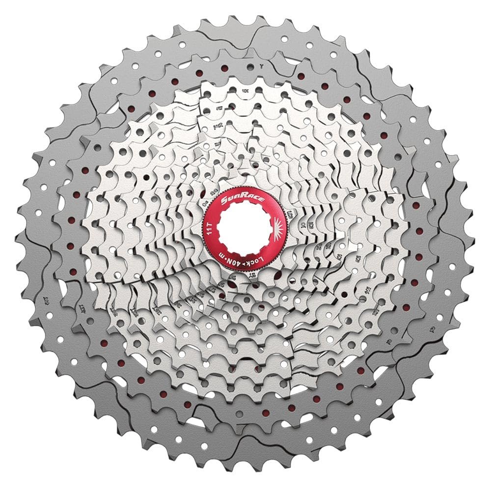 Sunrace CSMZ800 Cassette 12 Speed, Sports and Outdoor, Silver, 11-51 12 Speeds