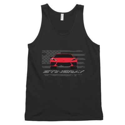 Red 2020 'Vette C8 Stingray Classic Tank top (Unisex)
