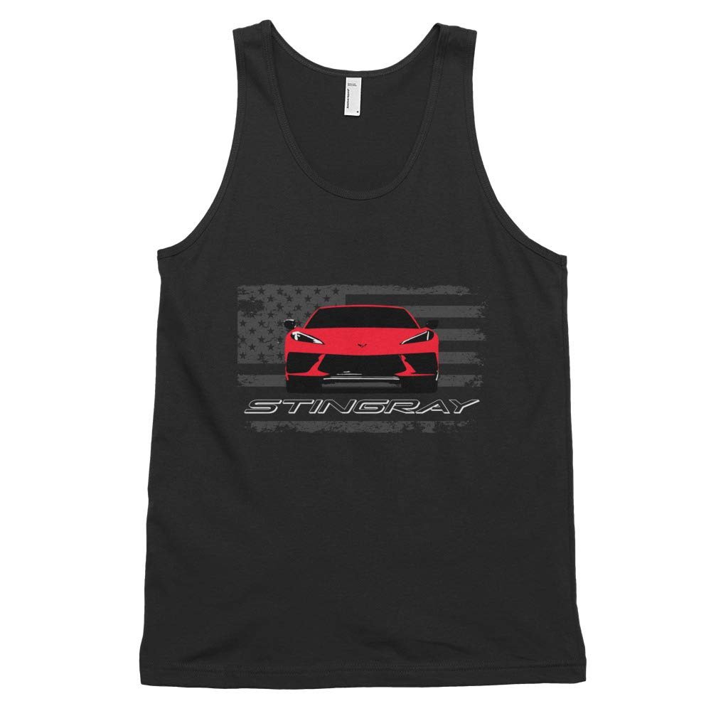 Red 2020 'Vette C8 Stingray Classic Tank top (Unisex)