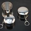 PJLANDI Folding Cup Outdoor Picnic Tableware Stainless steel Travel Utensil view 3