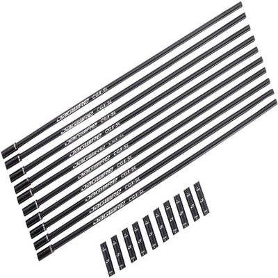 Jagwire Flexible Shift Housing 4mm CGX-SL (240 mm-10 pcs) Black Spare Parts Adult Unisex, Black, One Size