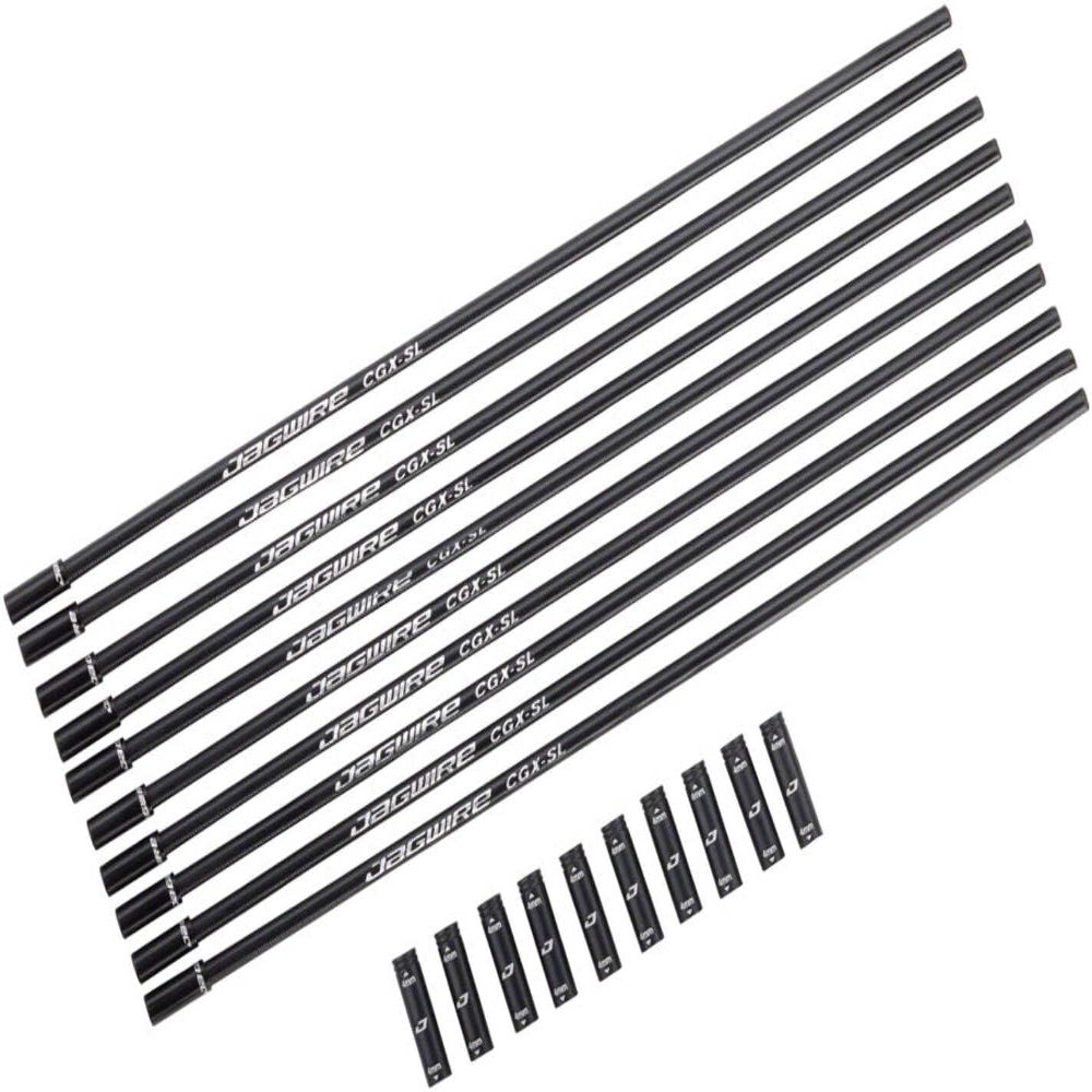 Jagwire Flexible Shift Housing 4mm CGX-SL (240 mm-10 pcs) Black Spare Parts Adult Unisex, Black, One Size