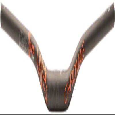 Chromag BZA Unisex Adult Mountain Bike/Mountain Bike/Cycle/VAE/E-Bike Hanger, Black/Orange, 35 mm Carbon 15 mm Width 800 mm