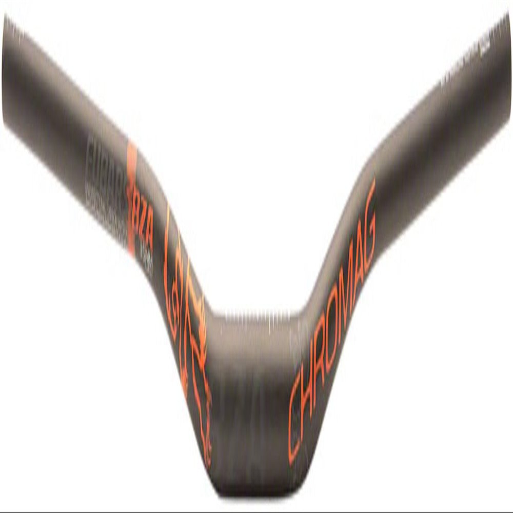 Chromag BZA Unisex Adult Mountain Bike/Mountain Bike/Cycle/VAE/E-Bike Hanger, Black/Orange, 35 mm Carbon 15 mm Width 800 mm