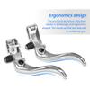 ZJchao Brake Lever, 1Pair 24mm Aluminum Alloy Handlebars Handle Mountain Cycling Accessory Great for Single Speeds Fixed Gear Use(#2) view 2