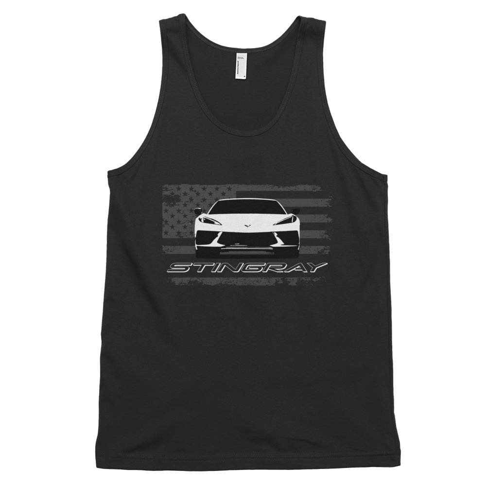 JG Infinite Arctic White 2020 'Vette C8 Stingray Classic Tank top (Unisex)