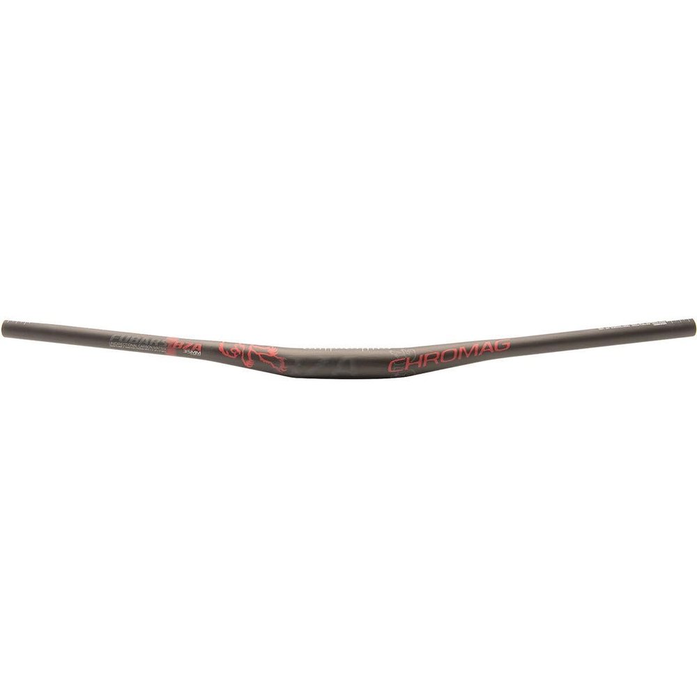 CHROMAG BZA Unisex Adult Mountain Bike/Mountain Bike/Cycle/VAE/E-Bike Hanger, Black-Red, 35 mm, Carbon 25 mm, Rise 800 mm