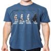 STAR WARS Death Star Road Stormtrooper Crossing Mens T-Shirt (Indigo Heather Black, Medium) view 1