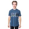 STAR WARS Death Star Road Stormtrooper Crossing Mens T-Shirt (Indigo Heather Black, Medium) view 2