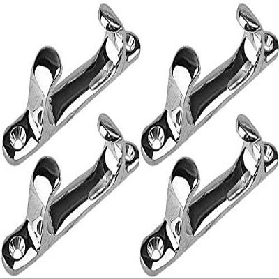 MarineNow Marine 316 Stainless Steel Straight Bow Chock for Boats Choose 1, 2, 4, or 6 Packs (6" - 150 mm, 04-Pack)