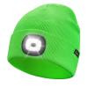 Etsfmoa Unisex Beanie with The Light Gifts for Men Dad Father USB Rechargeable Caps Fluorescent Green view 1