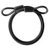 Wideskall 27" inch 15mm Super Duty Vinyl Coated Double Looped Braided Steel Cable (Black) view 1