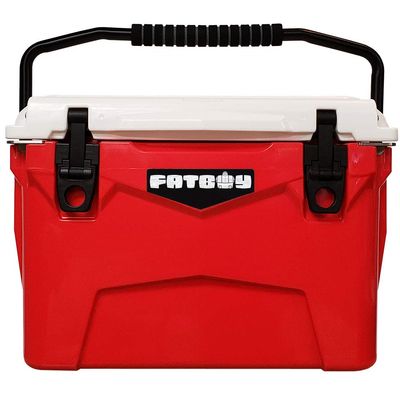 Fatboy 20 Quart Roto Molded Hard Sided Cooler (Red White)