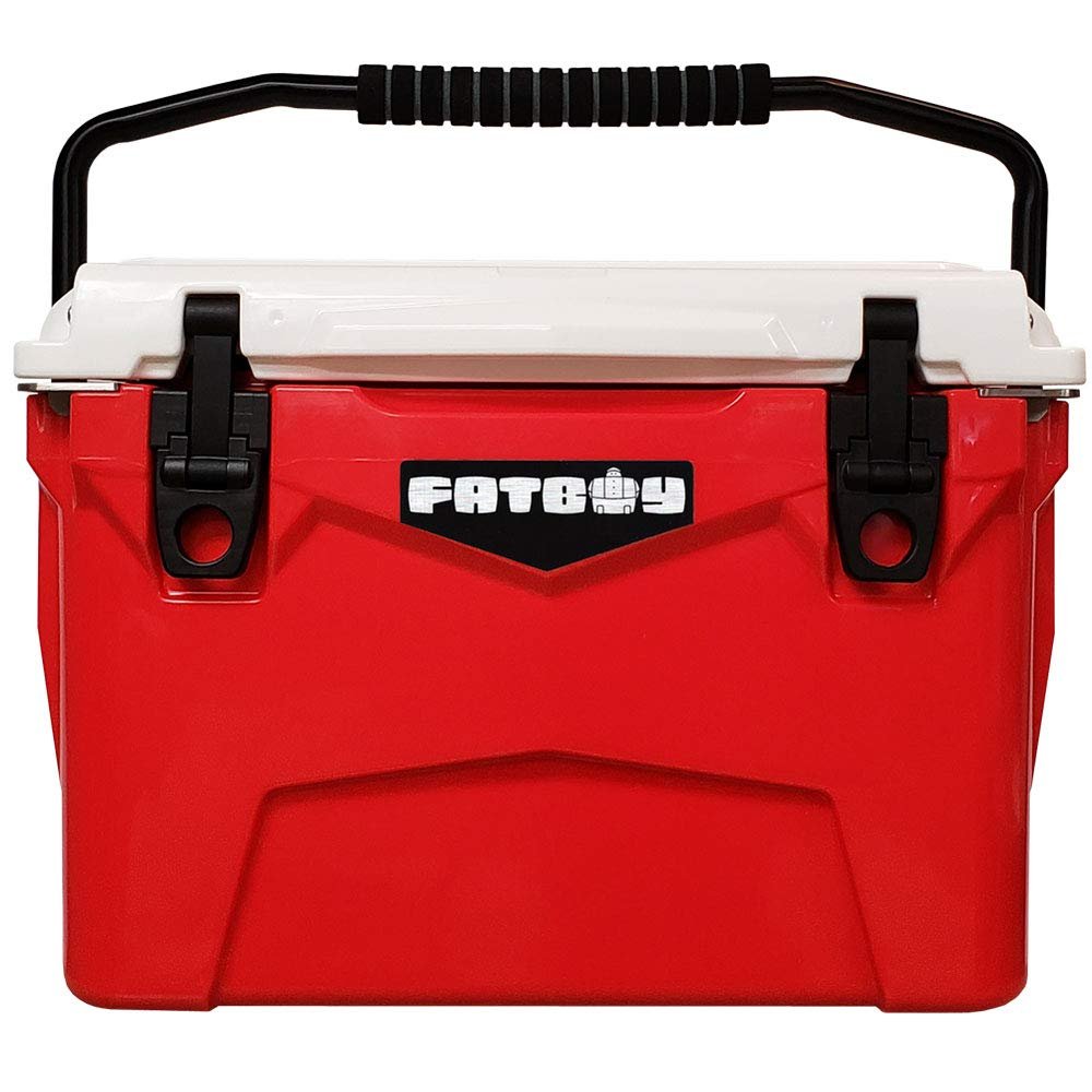 Fatboy 20 Quart Roto Molded Hard Sided Cooler (Red White)