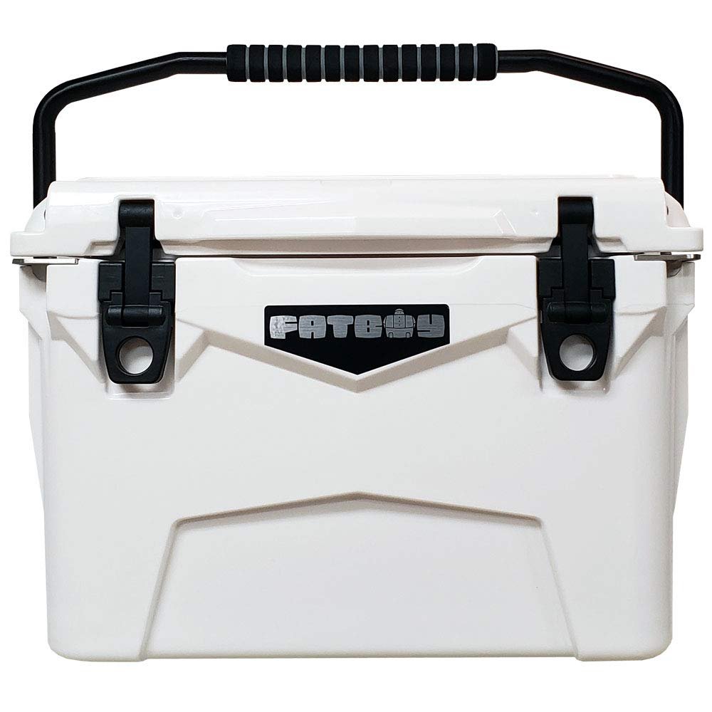 Fatboy 20 Quart Roto Molded Hard Sided Cooler (White)