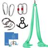 Aum Active Aerial Silks Starter Kit - Durable 9 Yards of Aerial Yoga Hammock with Hardware & Guide - Aerial Swing for Acrobatic Flying Yoga & All Levels (Aerial Rigging Point Up to 13ft) view 1