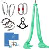 Aum Active Aerial Silks Starter Kit - Durable 9 Yards of Aerial Yoga Hammock with Hardware & Guide - Aerial Swing for Acrobatic Flying Yoga & All Levels (Aerial Rigging Point Up to 13ft) view 2