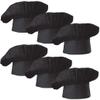 Hyzrz Chef Hat Set of 6 PCS Pack Adult Adjustable Elastic Baker Kitchen Cooking Chef Cap (Black) view 1