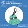 Aerial Silk Yoga Hammock & Swing for Home, Inversion Exercises, Starter Kit for All Levels - Durable with Extension Straps, Carabiners, and Pose Guide view 2