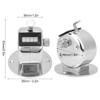 4-Digit Handheld Tally Counter, Silver, Aluminium Alloy, Manual Mechanical Clicker, 1.8x2.5x1.2 Inches view 3