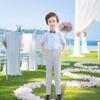 YuanLu Boys Pnats Kids Dress Suit Pant for Party Light Grey Size 7 view 2