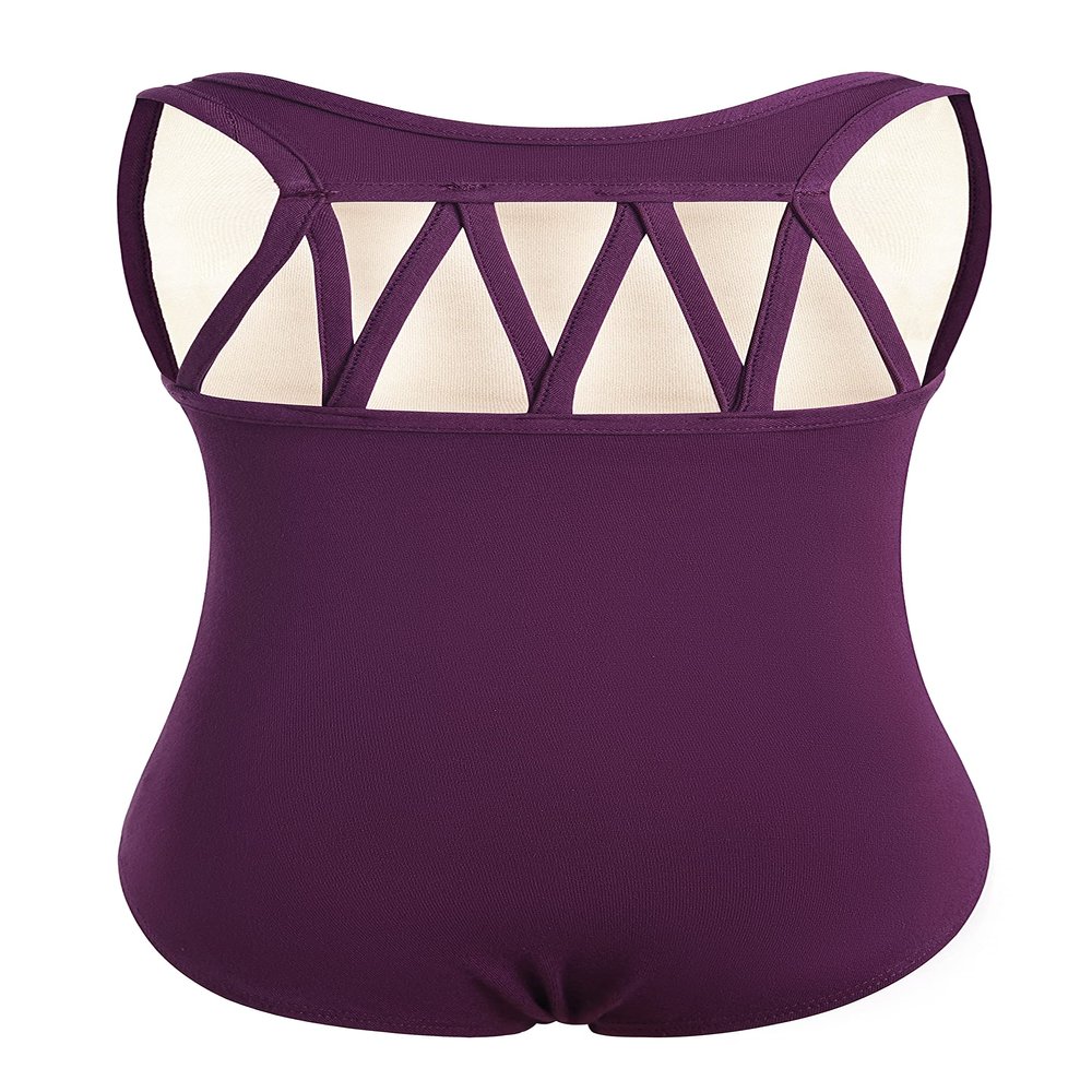 DANSHOW Tank Dance Leotards for Girls,Back M Straps(6001-XXL-09B)