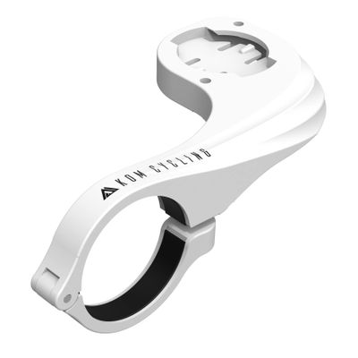 KOM Cycling Wahoo Elemnt Mount Compatible with Multiple Wahoo Computers Including The Wahoo Elemnt Bolt, Elemnt Roam, Elemnt Mini, and Elemnt - Multiple Colors 24g Out Front Computer Mount White
