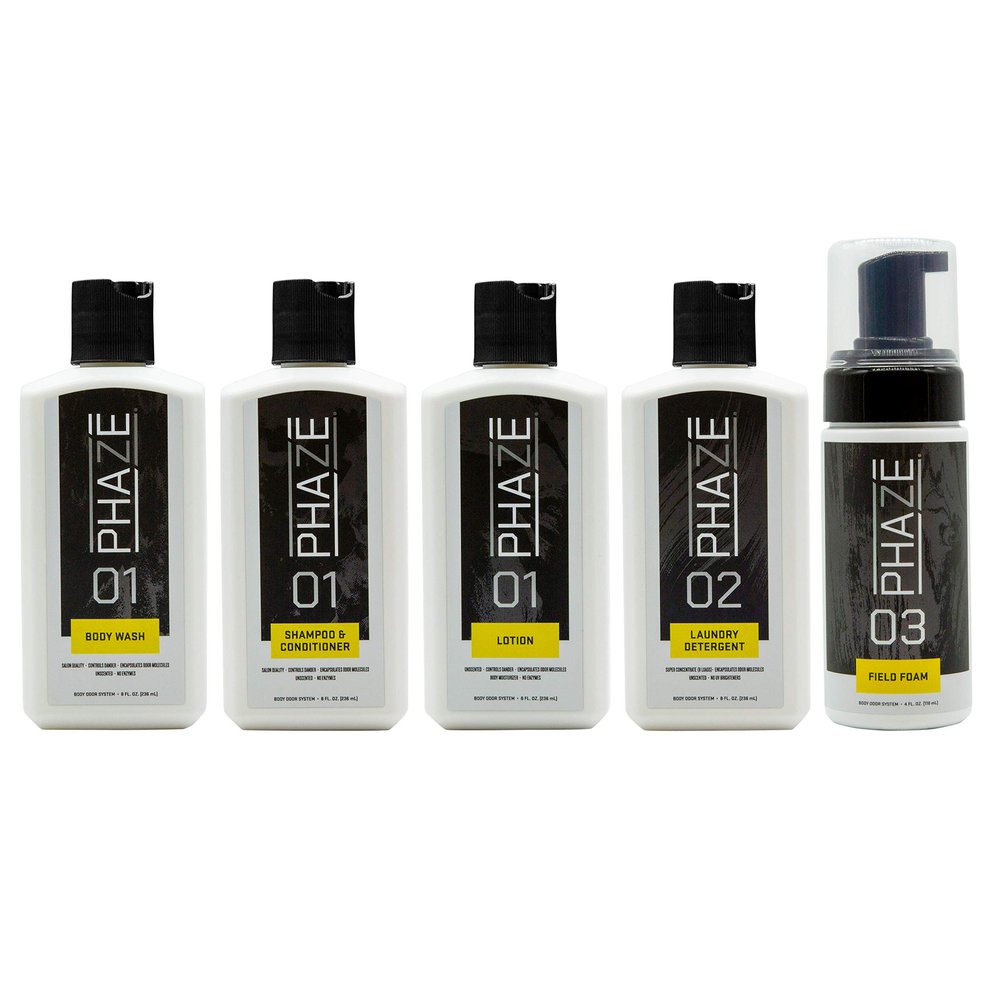 Scent Control PhaZe Body Odor System (5pk) by Illusion | Scent Elimination | Scent Control Kit | #1 Deer Hunters Scent Control System