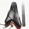 SHARROW Archery Leather Gloves 2-Fingers Hand Guard for Protect Left Hand Hunting (Black) view 3