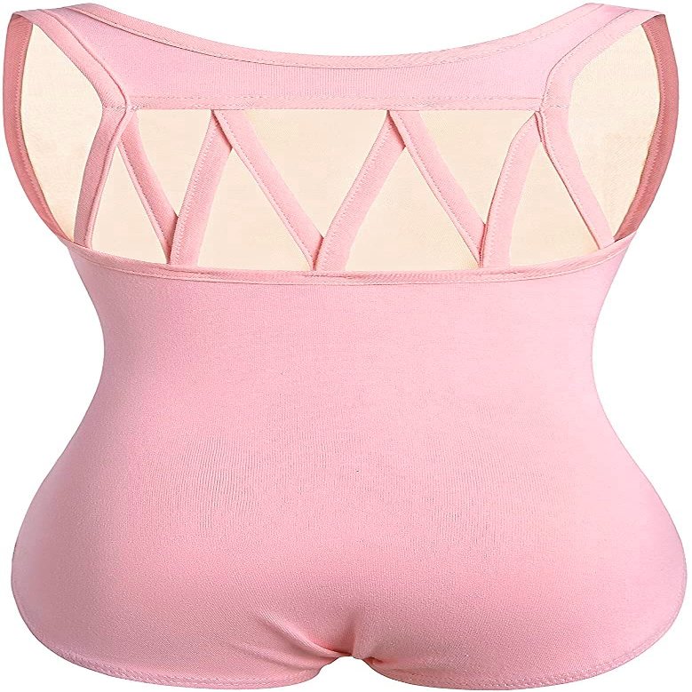 DANSHOW Tank Dance Leotards for Girls,Back M Straps(6001-XL-08)