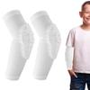 AceList Kids/Youth 5-15 Years Sports Honeycomb Compression Knee Pad Elbow Pads Guards Protective Gear for Basketball, Baseball, Football, Volleyball, Wrestling, Cycling.(White) view 1