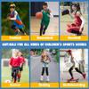 AceList Kids/Youth 5-15 Years Sports Honeycomb Compression Knee Pad Elbow Pads Guards Protective Gear for Basketball, Baseball, Football, Volleyball, Wrestling, Cycling.(White) view 3