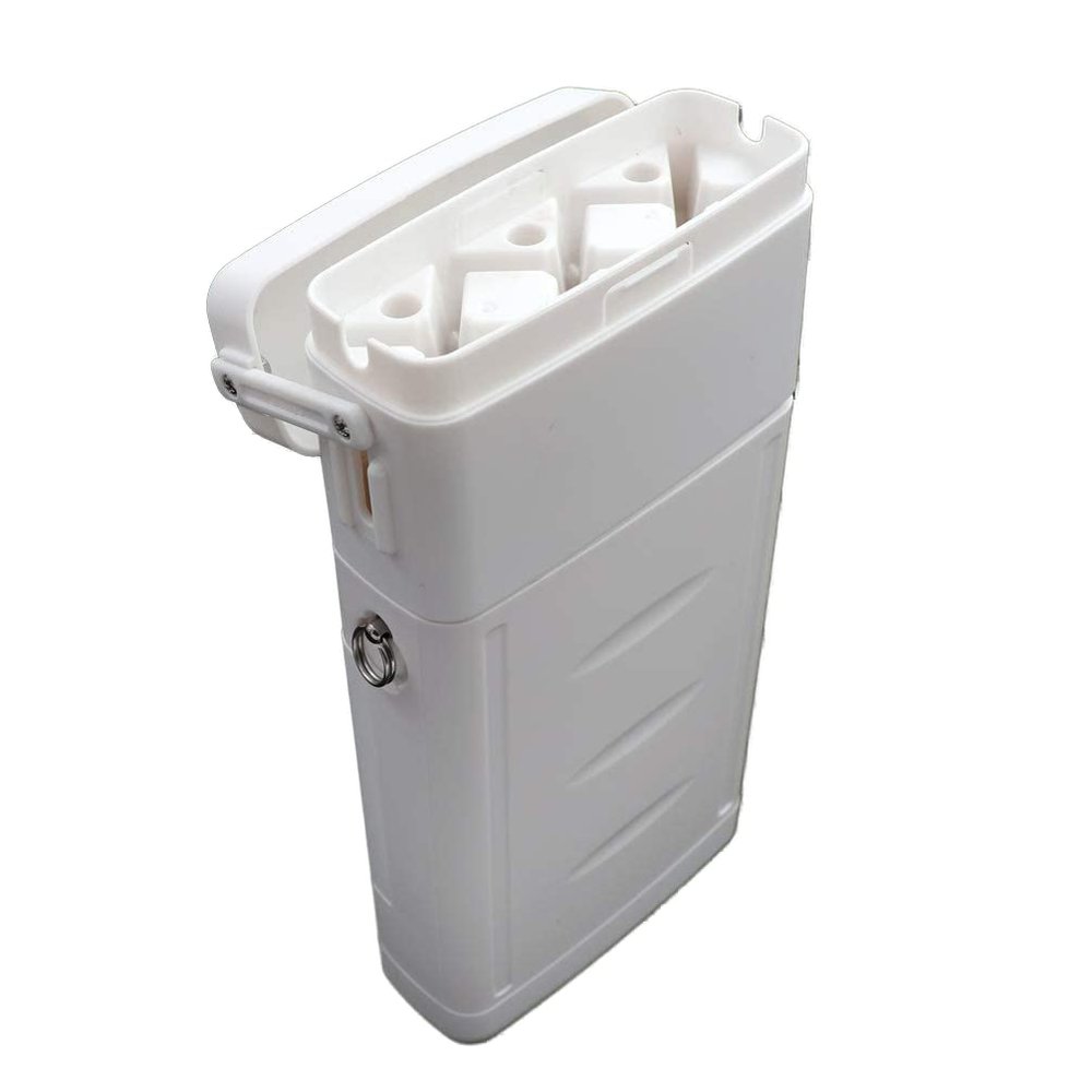 CUESOUL ANTIE Hard Dart Case White, Holds 6 Steel/Soft Tip Darts & Extra Tips, Shafts & Flights, Durable Use