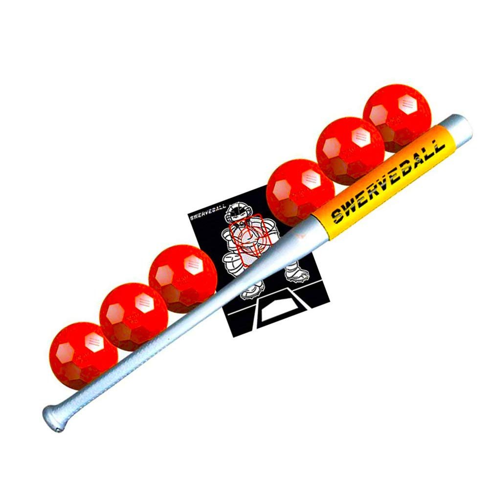 Plastic Baseball Combo Starter Set Including 6, Strike Zone, Sweet Spot Bat Sleeve, and Pitching Guide (Limited Edition)