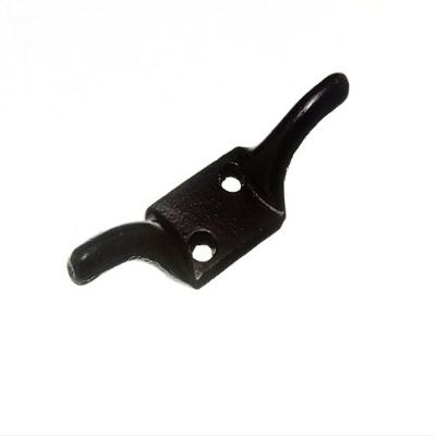 8 x Trailer Cleat Hooks Black Japanned 100MM 4 INCH