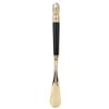 HEEPDD Wooden Metal Shoe Horn, Metal Exquisite Lion Head Shoes Horn Wooden Long Handle Handled Shoe Lifter Shoe Spoon Tool Comfortable Grip(Black 49CM) Boot Jacks view 1