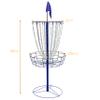 Trademark Innovations Portable Metal Disc Frisbee Golf Goal Set - 6 Discs (Blue) view 2