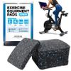 Impresa Rubber Floor Protectors for Walking Pad & Treadmill Pad - 4 x 4 x 0.5 in, 6-Pack - Anti-Vibration & Shock-Absorbing Mats - Workout Mats for Home Gym Equipment view 1