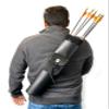 UNIVERSE ARCHERY Back Arrow Quiver | Genuine Leather Arrow Holder | Traditional High-Grade Handmade Quiver for Hunting & Archery Sports | Lightweight & Comfortable | Black, (55 X 12 cm) view 1