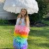 Flydreamfeathers 40 Gram 72" Long, Turkey Chandelle Feather Boa, Dancing Wedding Crafting Party Dress Up, Halloween Costume Decoration (Coral) view 4