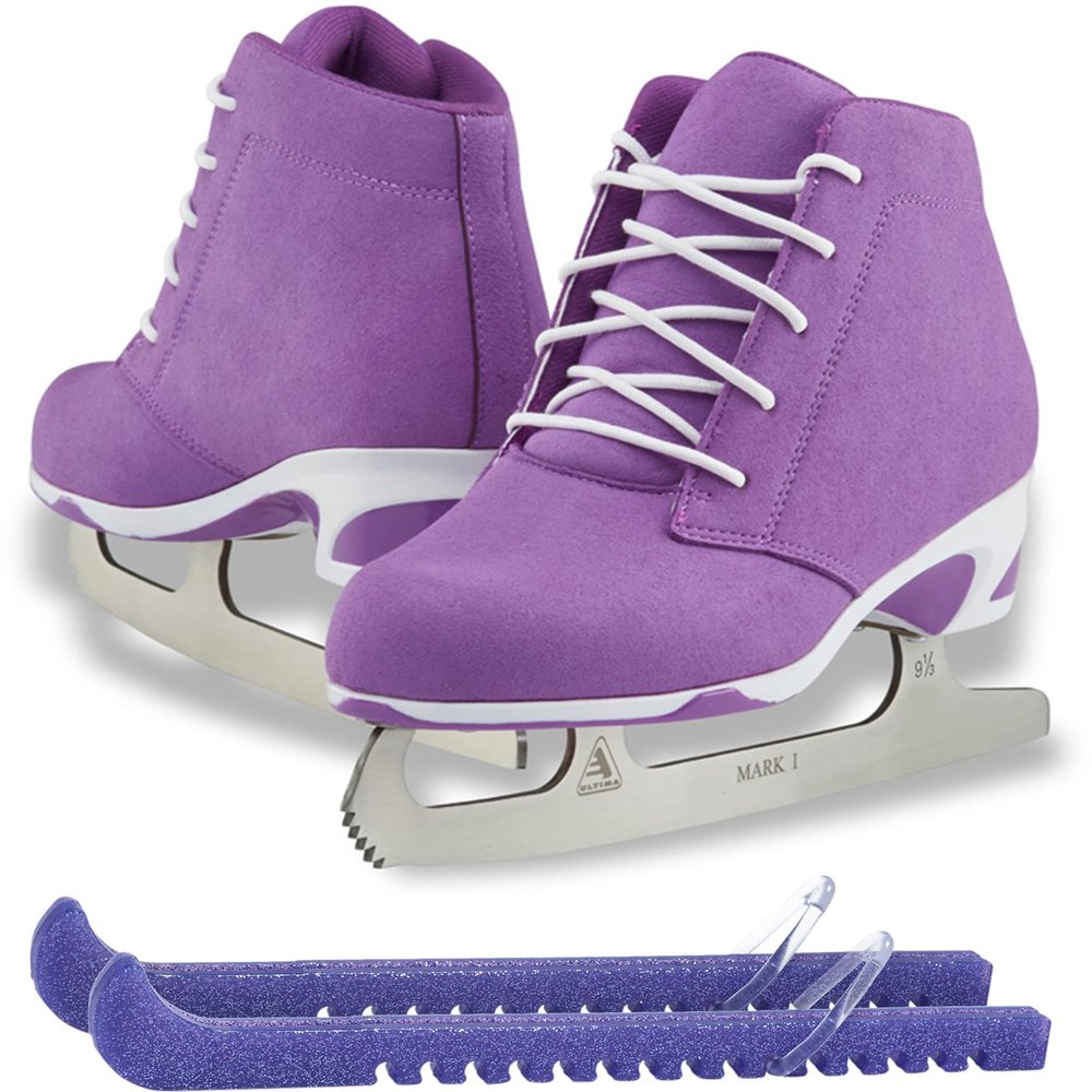 Jackson Ultima Recreational Women's Figure Ice Skates Softec Diva DV3000 / Color: Purple, Adult Size: 7 Bundle with Free Guardog Skate Guards