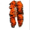 Flydreamfeathers 60 Gram, 2 yards Long Chandelle Feather Boa Great for Party, Wedding, Halloween Costume, Christmas Tree, Decoration(Orange w/Black Tips_ view 1