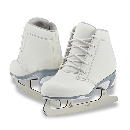 SKATE GURU Jackson Ultima Recreational Women's Figure Ice Skates Softec Diva DV3000 / Color: White, Adult Size: 9