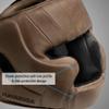 Hayabusa T3 LX Leather Adjustable MMA Headgear - Brown, One Size view 3
