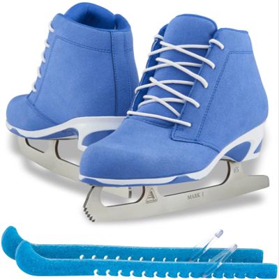 Jackson Ultima Recreational Women's Figure Ice Skates Softec Diva DV3000 / Color: Blue, Adult Size: 7 Bundle with Free Guardog Skate Guards