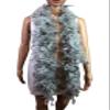 Flydreamfeathers 60 Gram, 2 yards Long Chandelle Feather Boa Great for Party, Wedding, Halloween Costume, Christmas Tree, Decoration(Silver Grey_ view 2
