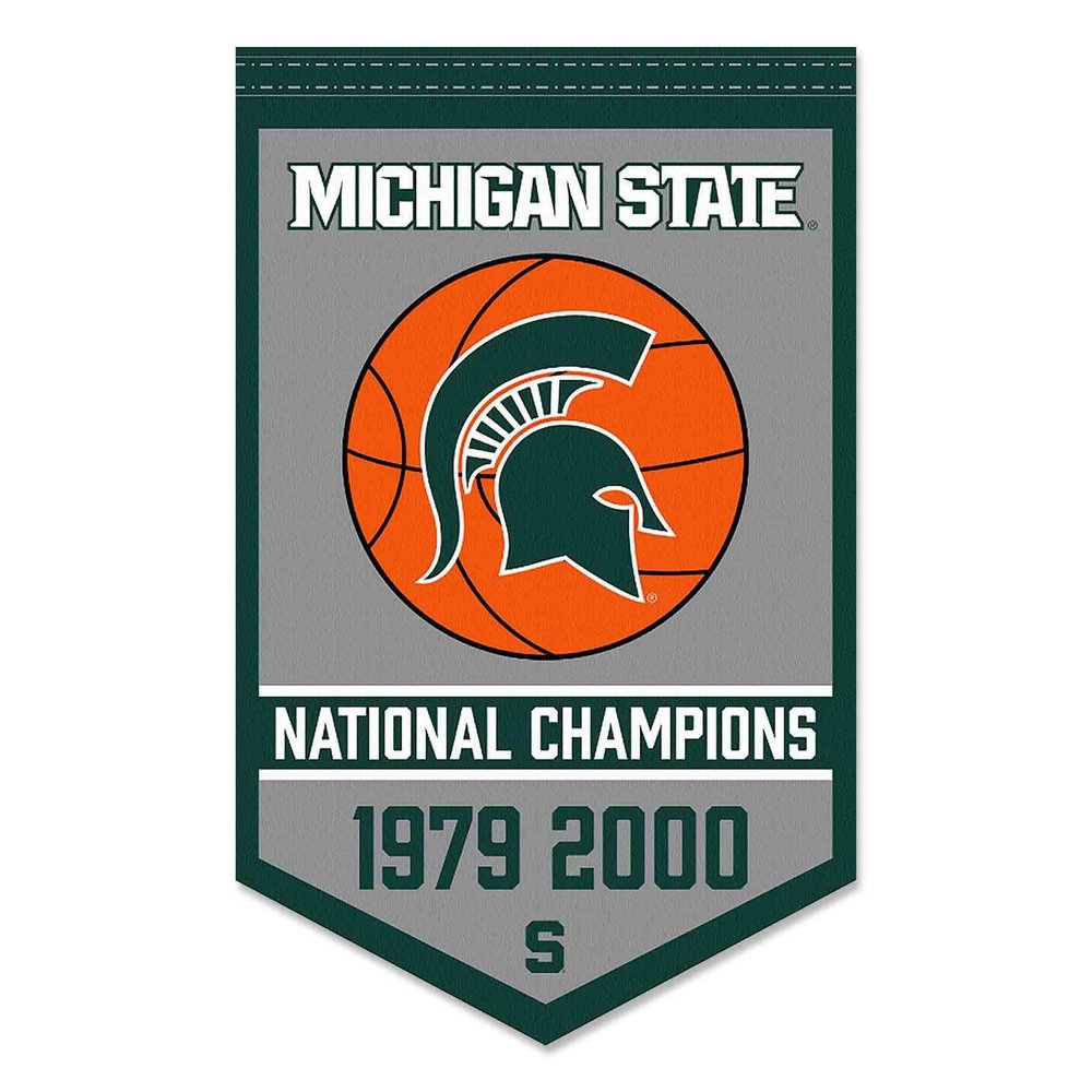 Michigan State Spartans Basketball National Champions Banner