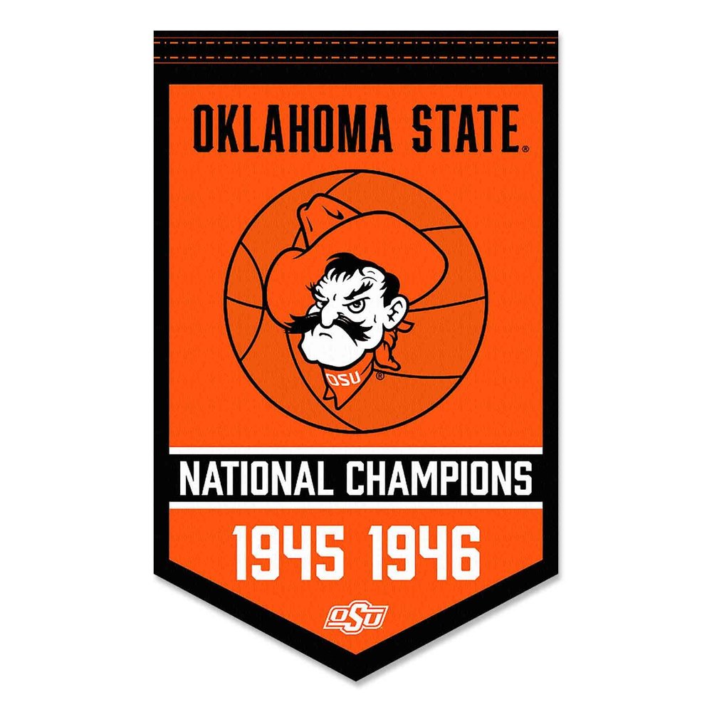 Oklahoma State Cowboys Basketball National Champions Banner